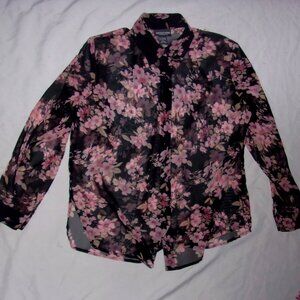 Floral Sheer Women's Top